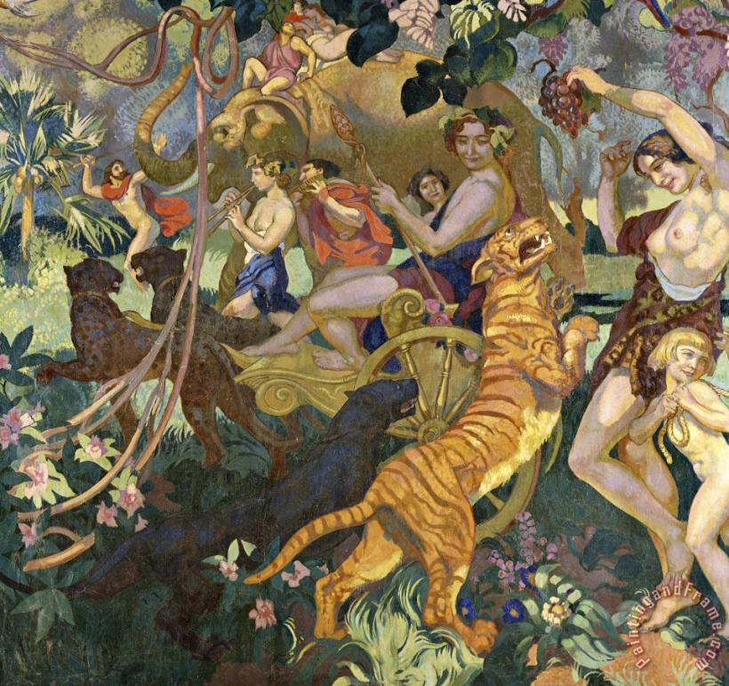 Le Bacchanale Du Tigre Royal, painting - Maurice Denis Le Bacchanale Du Tigre Royal, Art Print