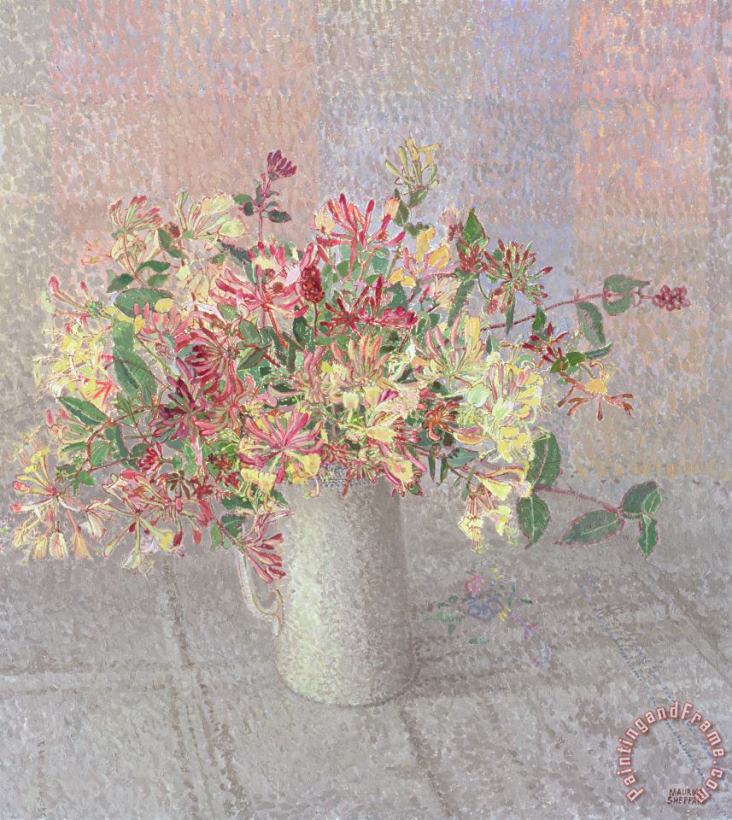 Still Life With Honeysuckle painting - Maurice Sheppard Still Life With Honeysuckle Art Print