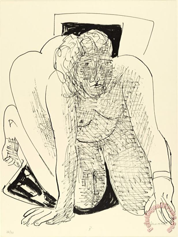Max Beckmann Crawling Woman (kriechende Frau) From Day And Dream Art Print