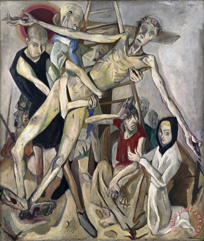 Descent From The Cross painting - Max Beckmann Descent From The Cross Art Print