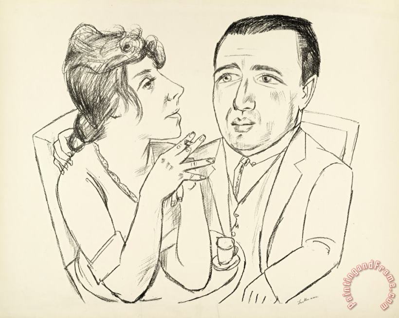 Max Beckmann J.b. Neumann And Martha Stern Art Print