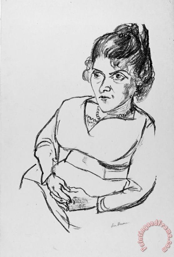 Max Beckmann Portrait of Fridel Battenberg Art Painting