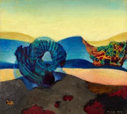 Max Ernst Landscape with Double Portrait