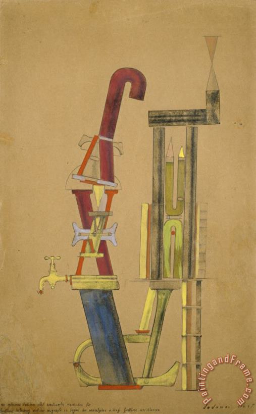 Max Ernst Little Machine Constructed by Minimax Dadamax in Person Art Painting
