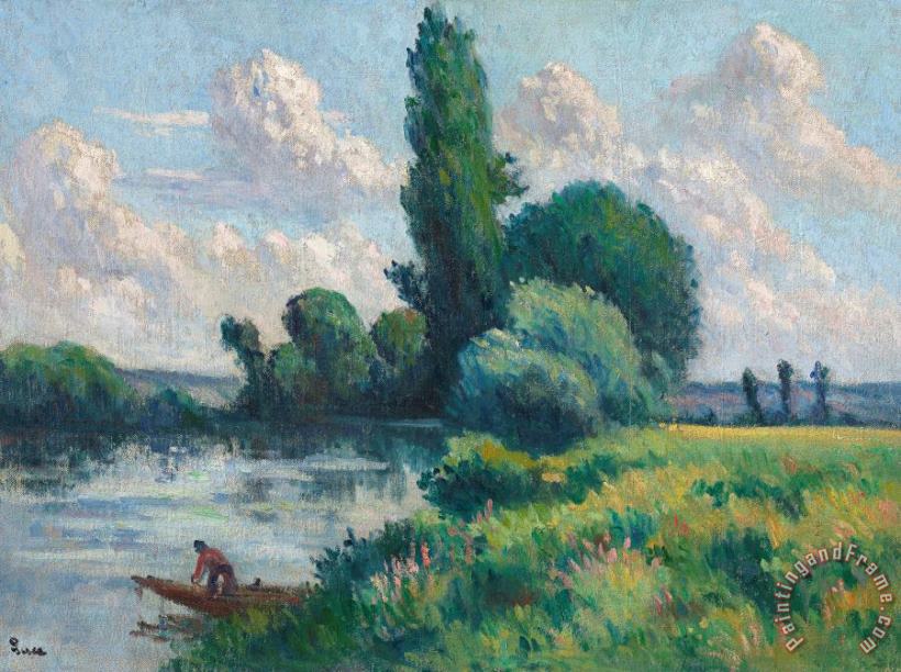 Maximilien Luce Rolleboise, Le Petit Bras De Seine Art Print