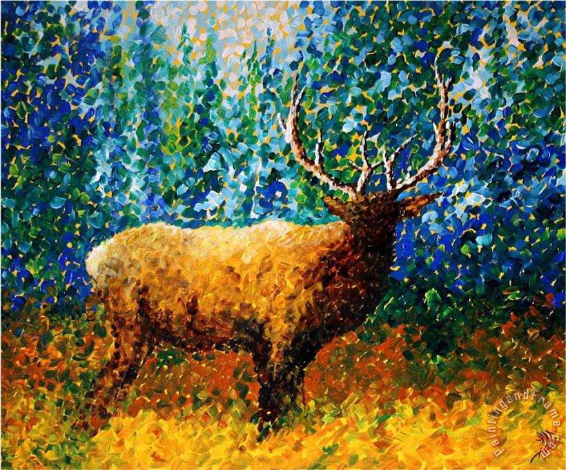 Megan Aroon Duncanson Alaskan Elk Art Painting