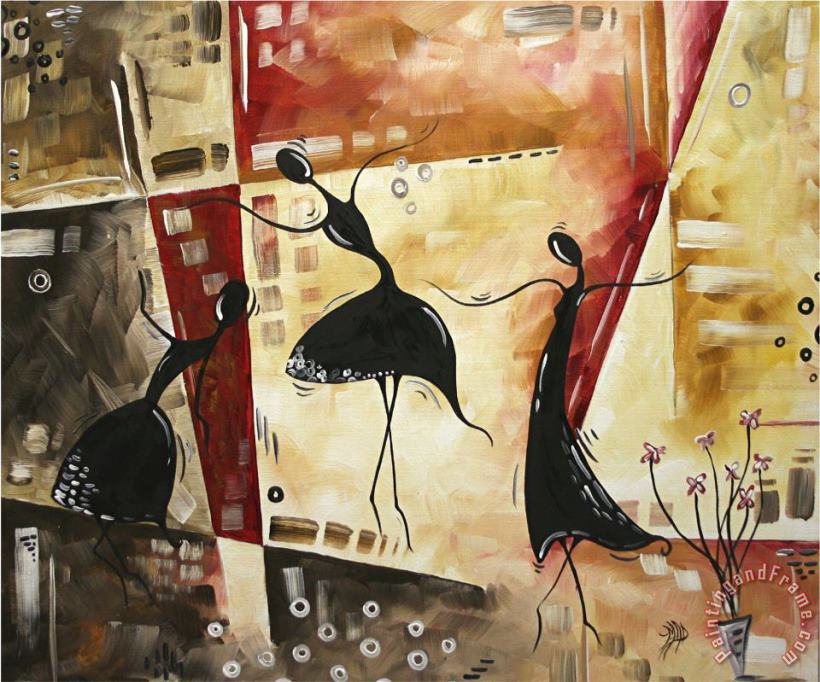 Dancing Butterflies painting - Megan Aroon Duncanson Dancing Butterflies Art Print