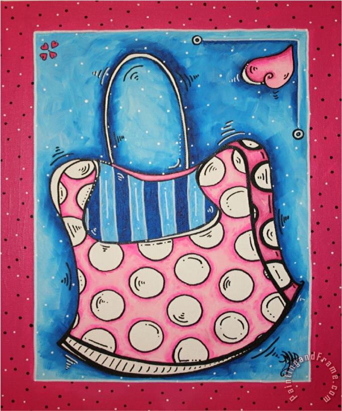 Diva Handbag by painting - Megan Aroon Duncanson Diva Handbag by Art Print