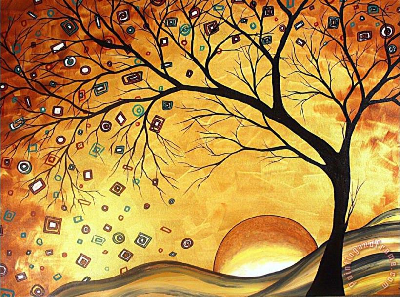 Dreaming in Gold painting - Megan Aroon Duncanson Dreaming in Gold Art Print