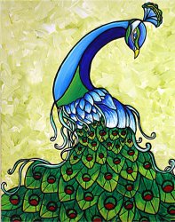 Megan Aroon Duncanson Preening Peacock