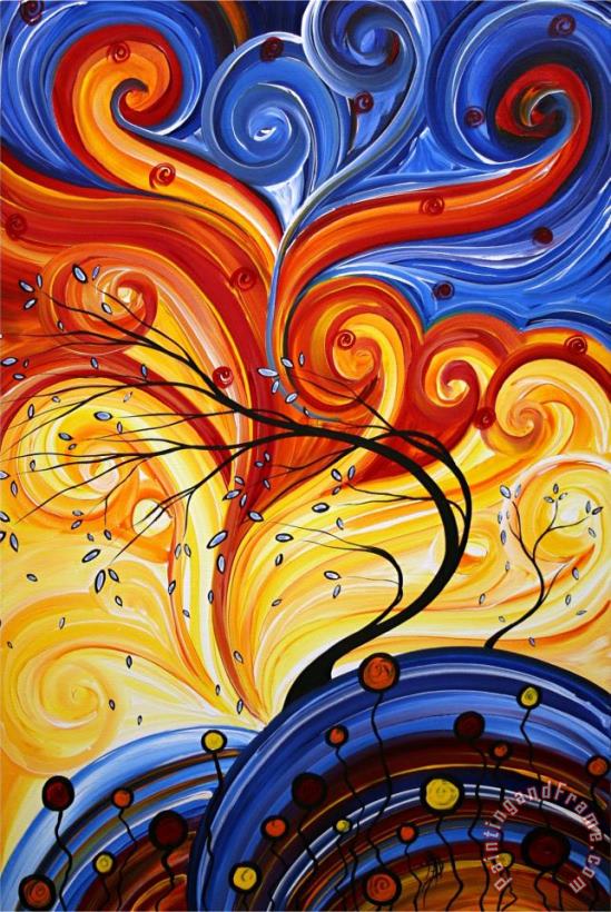 Whirlwind painting - Megan Aroon Duncanson Whirlwind Art Print