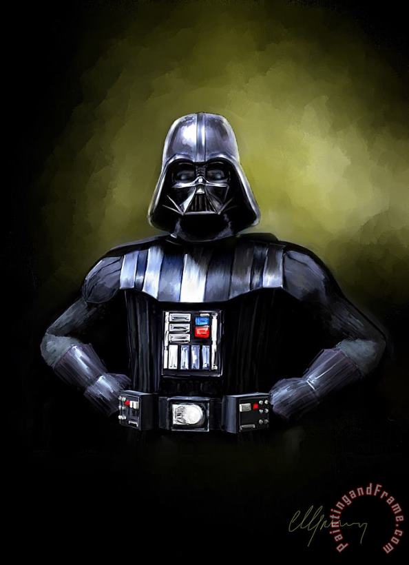 Darth Vader Star Wars painting - Michael Greenaway Darth Vader Star Wars Art Print