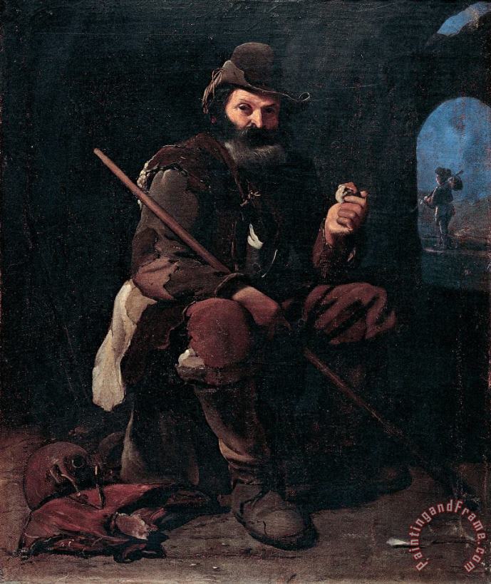 Old Pilgrim painting - Michael Sweerts Old Pilgrim Art Print