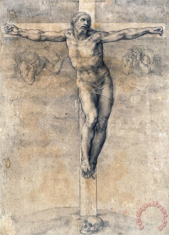 Michelangelo Buonarroti Christ on The Cross Around 1541 Art Painting