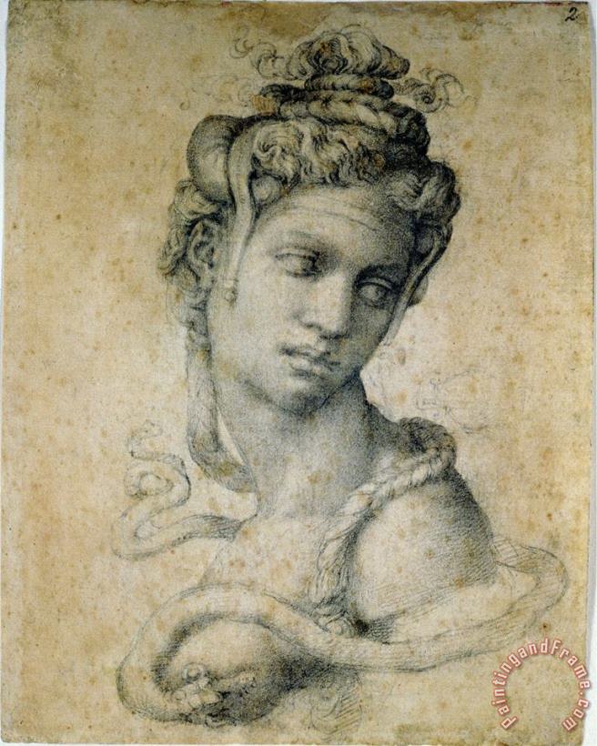 Cleopatra painting - Michelangelo Buonarroti Cleopatra Art Print
