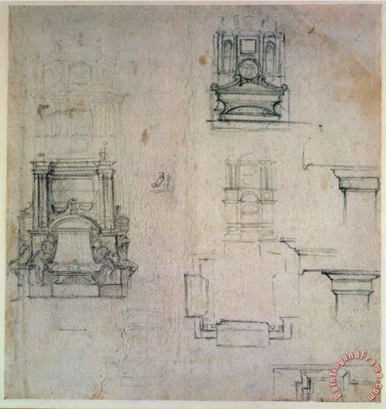 Michelangelo Buonarroti Inv 1859 6 25 545 R Art Print