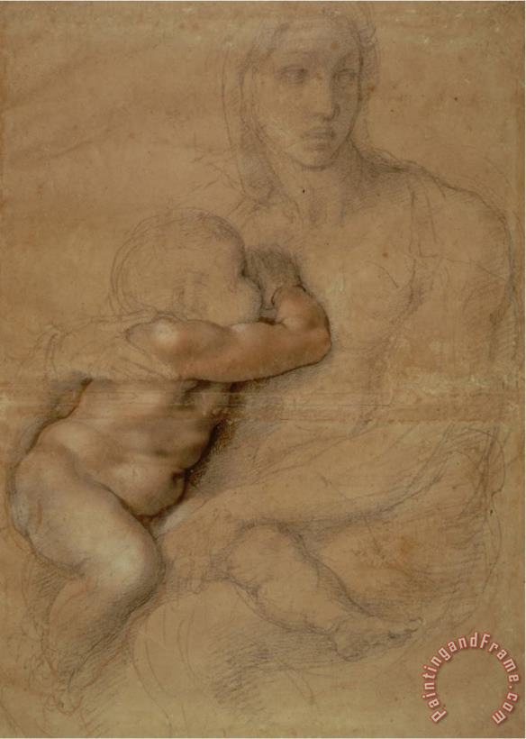 Michelangelo Buonarroti Madonna And Child Circa 1525 Art Painting