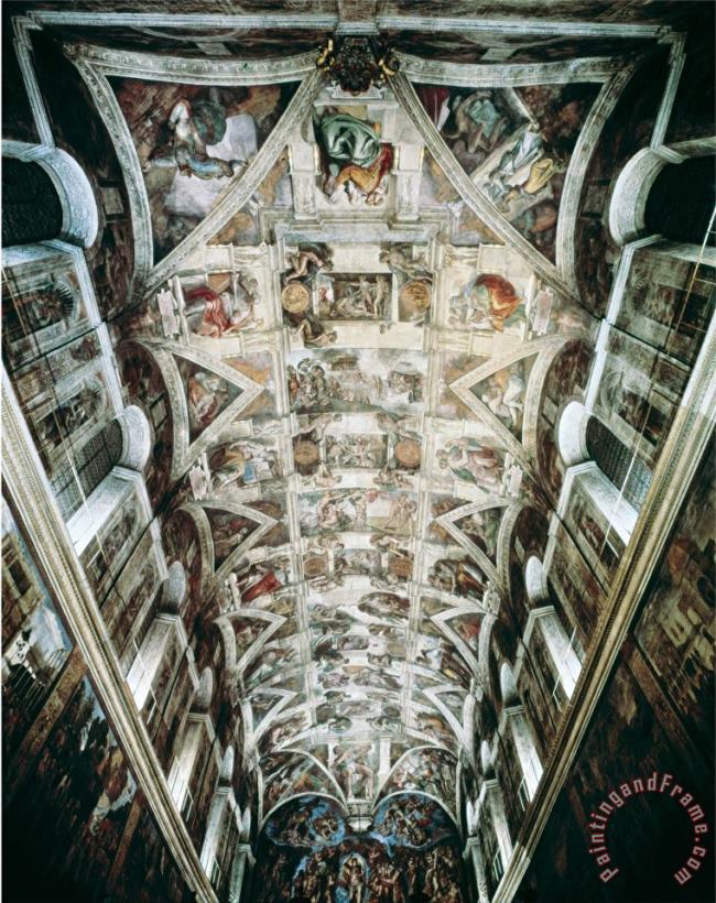 Michelangelo Buonarroti Michelangelo Sistine Chapel Art Print