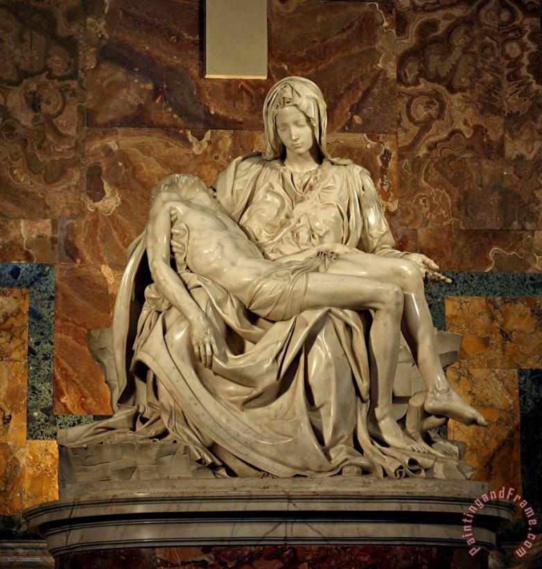 Pieta 1499 painting - Michelangelo Buonarroti Pieta 1499 Art Print