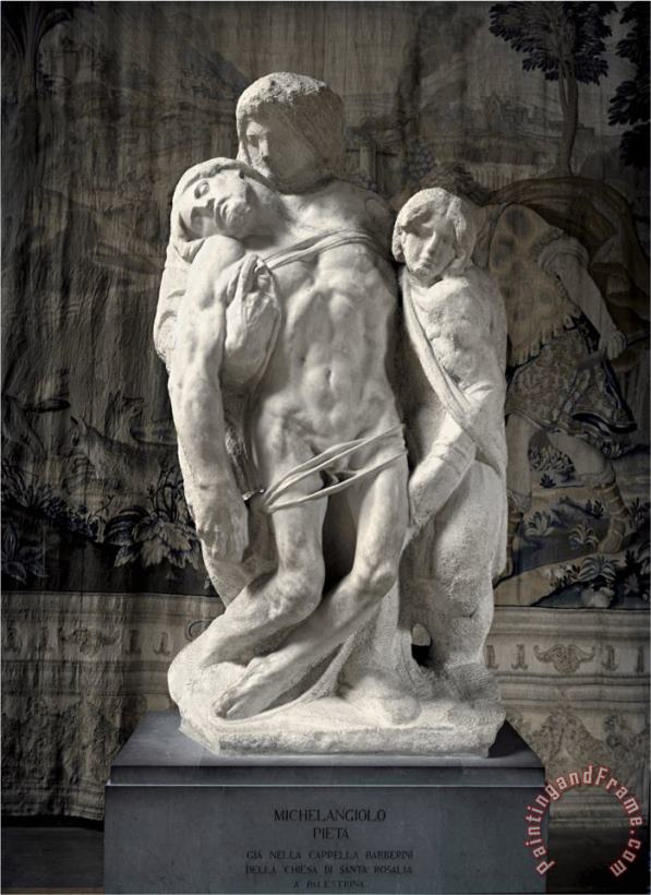 Pieta Di Palestrina painting - Michelangelo Buonarroti Pieta Di Palestrina Art Print