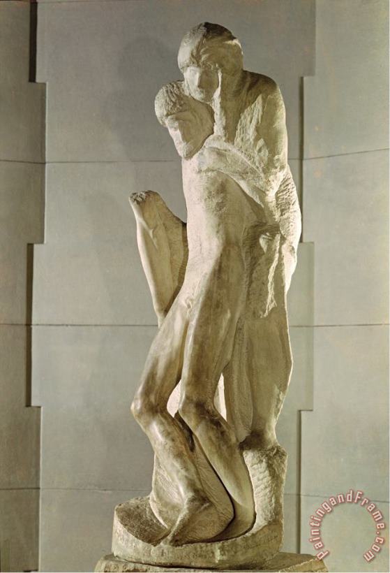 Michelangelo Buonarroti Rondanini Pieta 1564 Art Painting