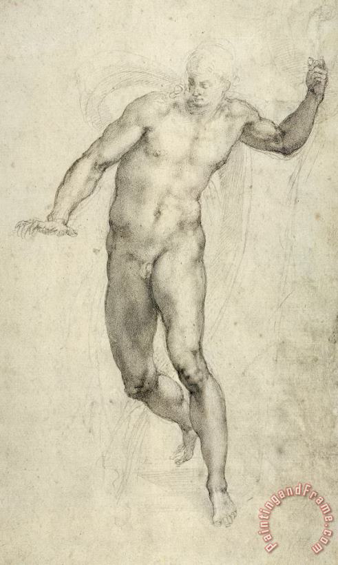 Michelangelo Buonarroti Study For The Last Judgement Art Print