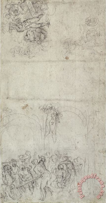 Michelangelo Buonarroti Study for The Last Judgment Art Print