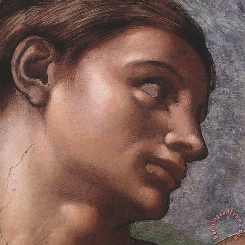 Michelangelo Buonarroti The Creation of Adam Adam Detail Art Painting