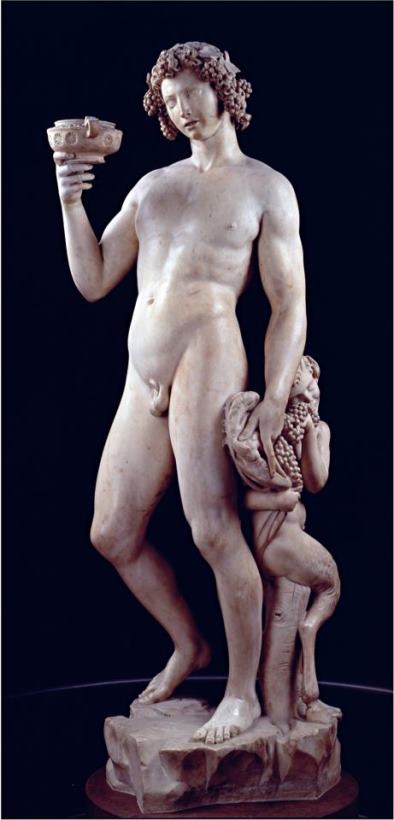 The Drunkenness of Bacchus 1496 97 painting - Michelangelo Buonarroti The Drunkenness of Bacchus 1496 97 Art Print