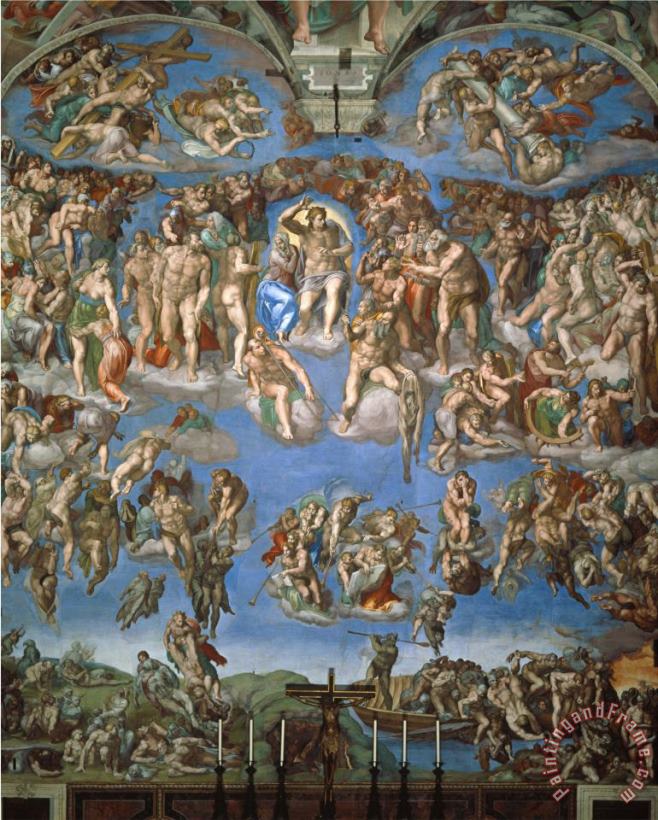 Michelangelo Buonarroti The Last Judgement 1534 41 Art Print
