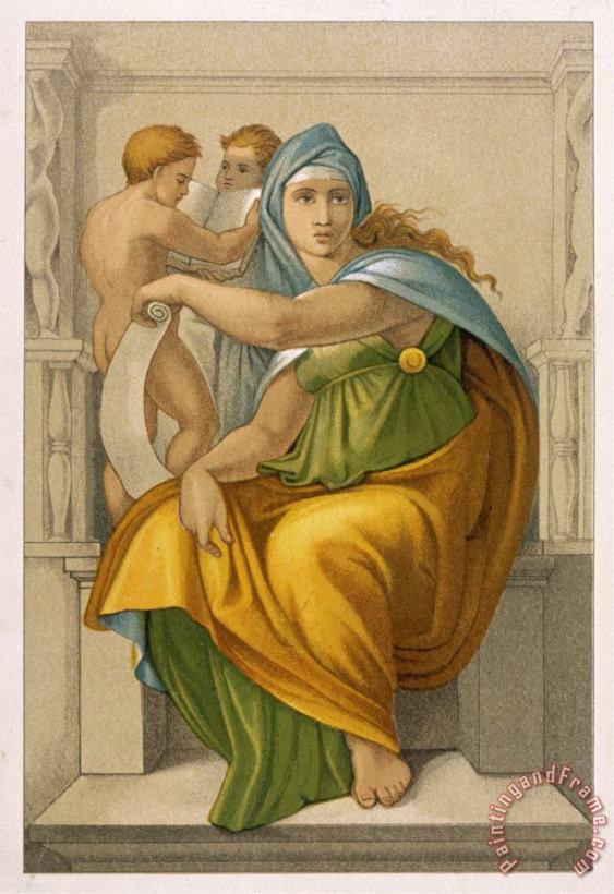 The Oracle of Delphi painting - Michelangelo Buonarroti The Oracle of Delphi Art Print