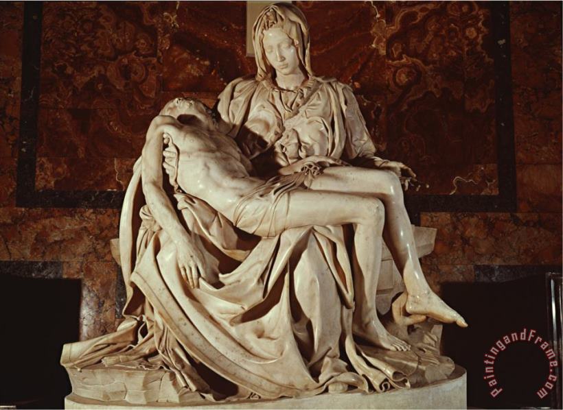 The Pieta painting - Michelangelo Buonarroti The Pieta Art Print