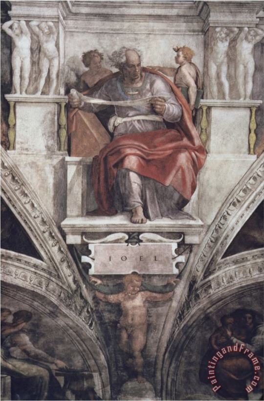 The Prophet Joel painting - Michelangelo Buonarroti The Prophet Joel Art Print