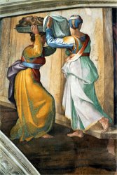 Michelangelo Buonarroti The Sistine Chapel Ceiling Frescos After Restoration Judith And Holofernes