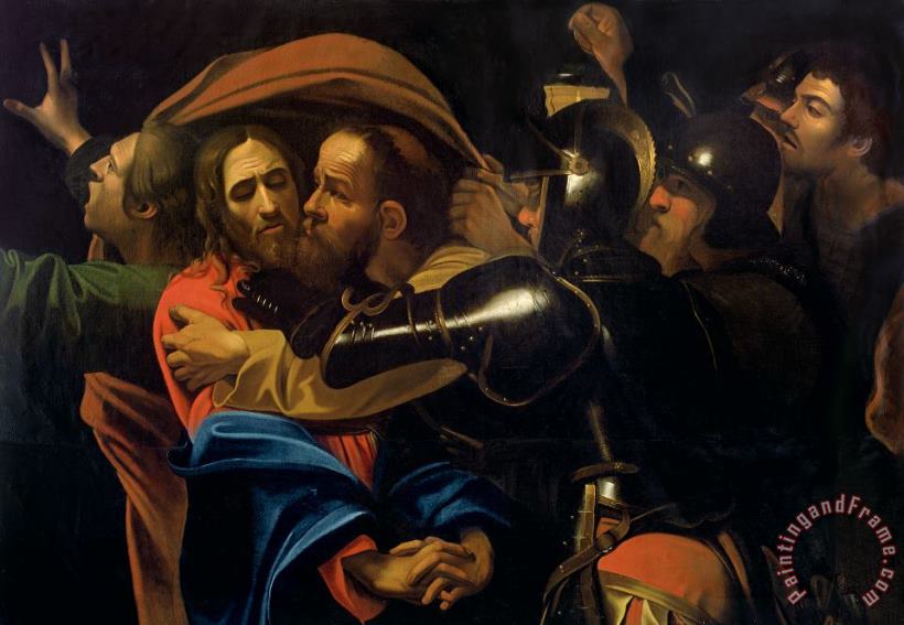 The Taking of Christ painting - Michelangelo Caravaggio The Taking of Christ Art Print