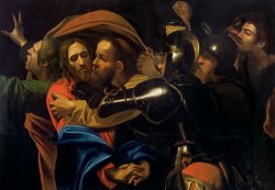 Michelangelo Caravaggio - The Taking of Christ painting