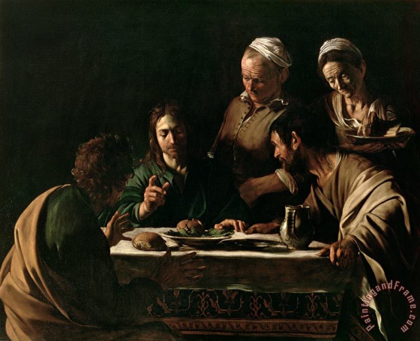 Michelangelo Merisi da Caravaggio Supper at Emmaus Art Painting