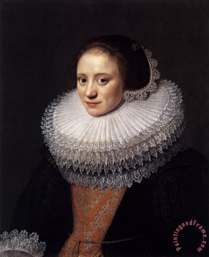Portrait of a Woman painting - Michiel Jansz. Van Miereveld Portrait of a Woman Art Print