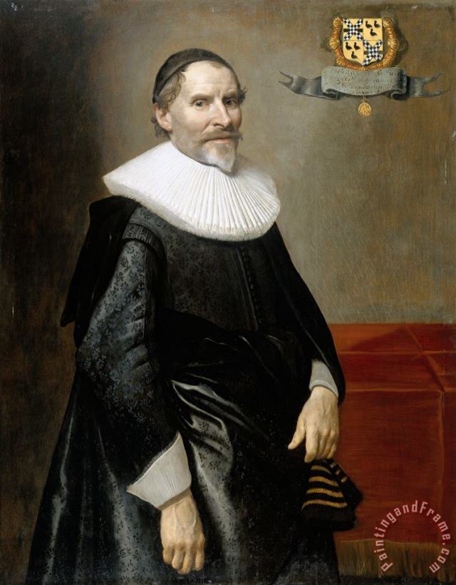 Michiel Jansz. Van Mierevelt Portrait of Francois Van Aerssen, Lord of Sommelsdijk, De Plaat And Spijk Art Painting