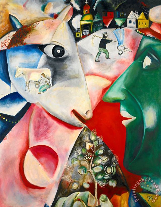 Not Chagall painting - Mike Bidlo Not Chagall Art Print