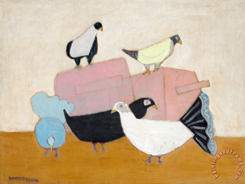 Milton Avery French Pigeons, 1952 Art Painting
