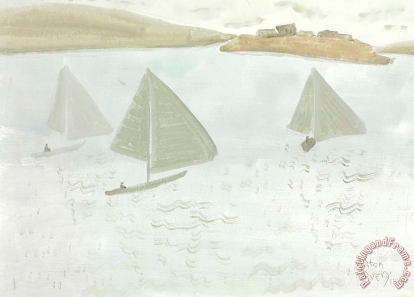 Milton Avery Grey Sails Art Print