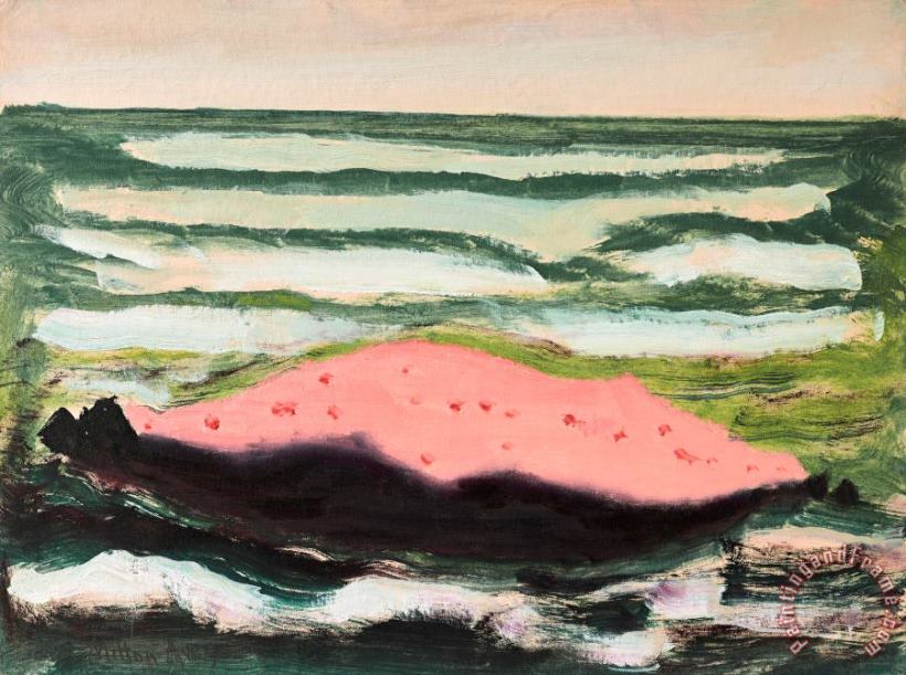 Milton Avery Pink Island, White Waves, 1959 Art Print