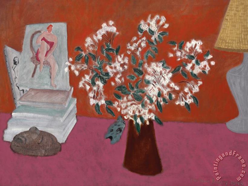 Milton Avery Still Life with Flowers Art Painting