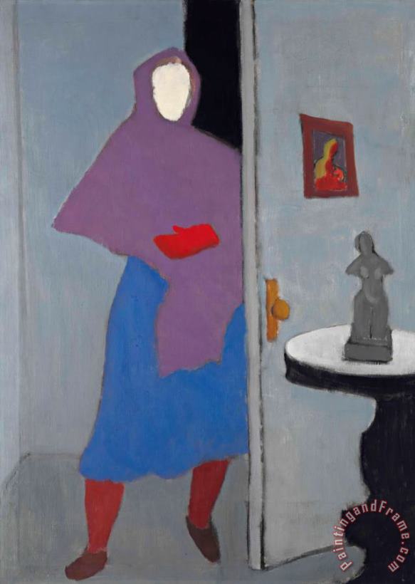 Milton Avery Woman with Rebozo, 1947 Art Painting