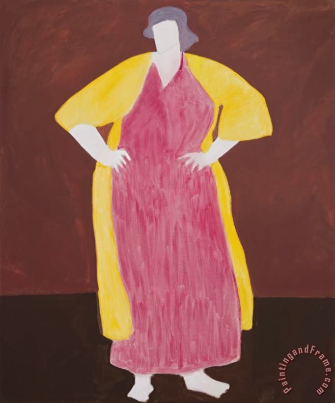 Milton Avery Yellow Robe, 1960 Art Painting