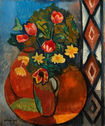 Moise Kisling Tulipes Et Narcisses, 1919