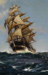 Montague Dawson Crest of a Wave