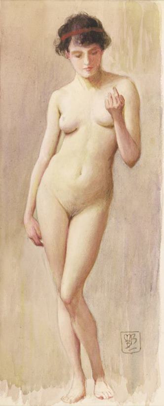 Study Of A Nude II painting - Murray Bladon Study Of A Nude II Art Print