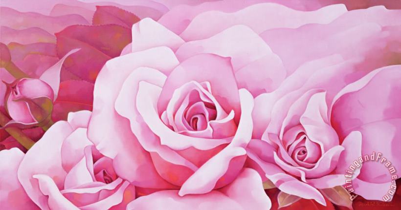 The Rose painting - Myung-Bo Sim The Rose Art Print